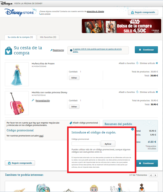 Coupon disney store uk